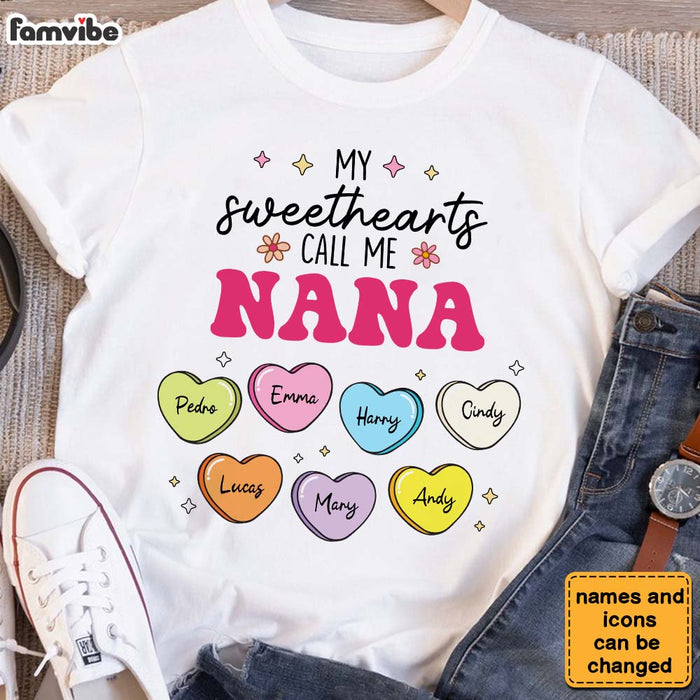Personalized Gift For Grandma My Sweethearts Call Me Nana Shirt - Hoodie - Sweatshirt 31707 1