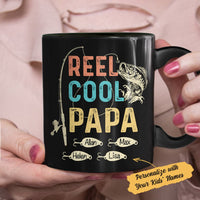 Personalized Papa Fishing  Black Mug MY0408 81O34 thumb 1