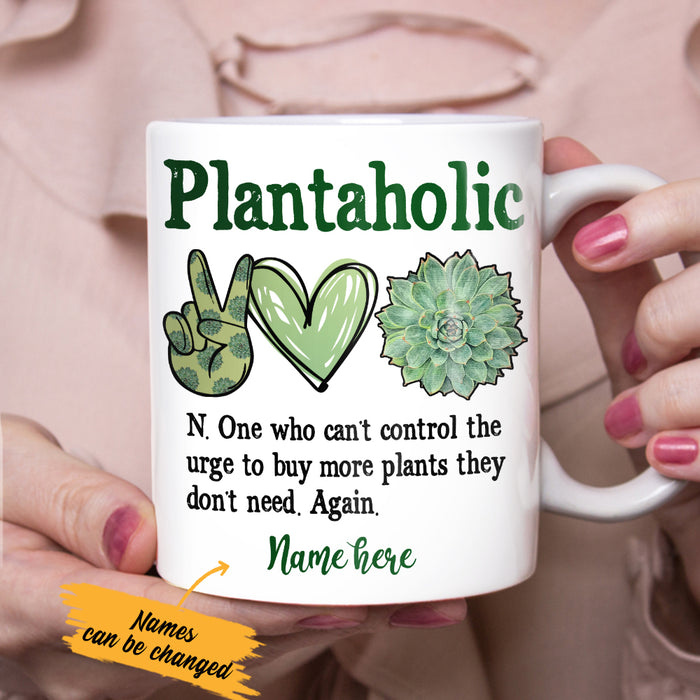 Personalized Plantaholic Funny Plant Mug AG271 87O36 1
