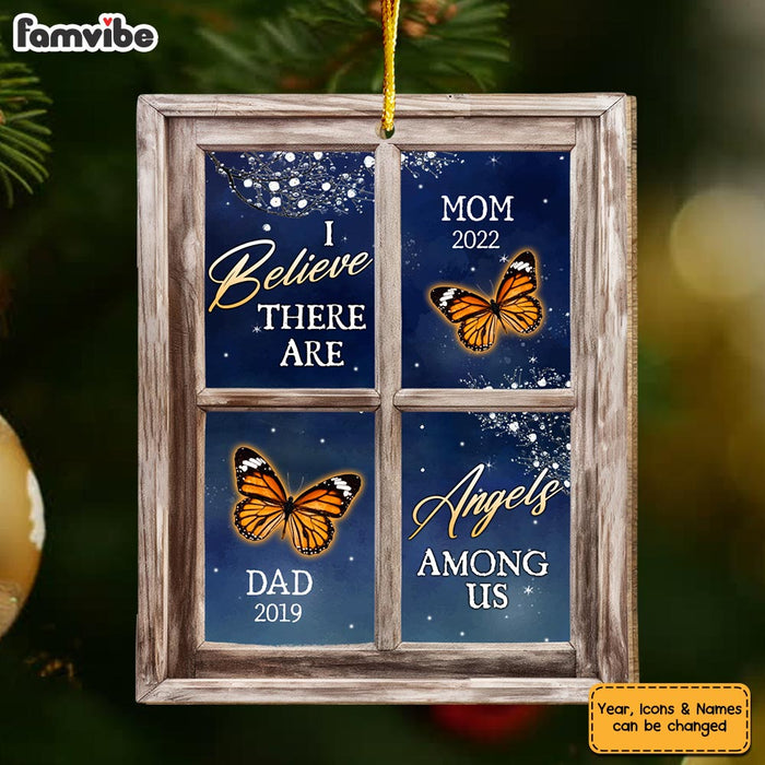 Personalized Memorial Butterfly I Believe There Are Angels Among Us Ornament 30091 1