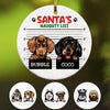 Personalized Santa Naughty List Christmas Ornament OB144 85O53 1