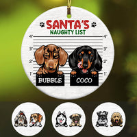 Personalized Santa Naughty List Christmas Ornament OB144 85O53 thumb 1