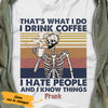 Personalized Skull I Hate People T Shirt JL242 95O36 thumb 1