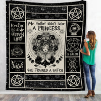 Trained a Witch Halloween Fleece Blanket JL203 67O34 thumb 1