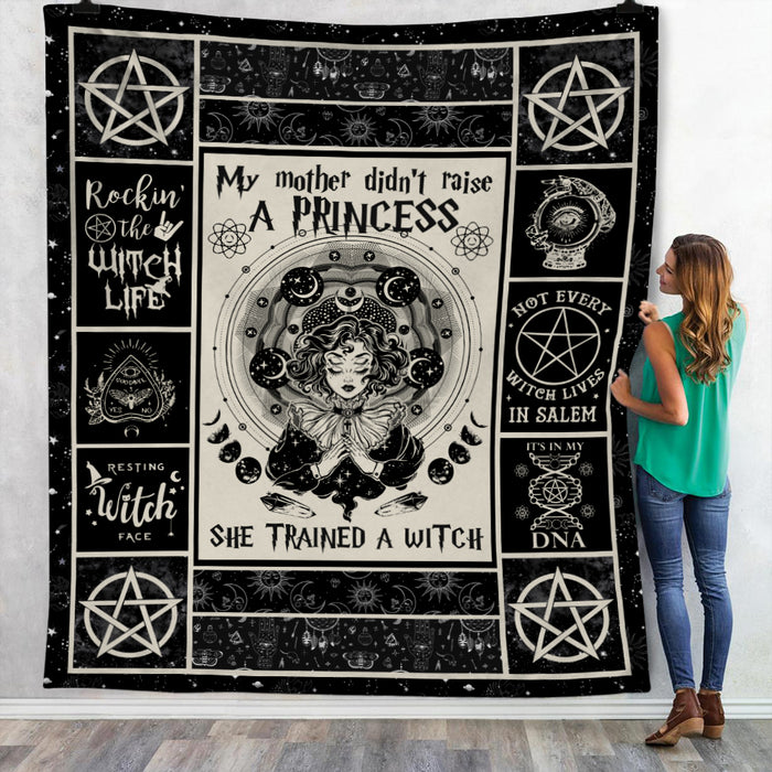 Trained a Witch Halloween Fleece Blanket JL203 67O34 1