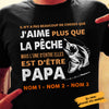 Personalized Dad Grandpa Fishing Père Grand-père La Pêche French T Shirt AP93 87O58 1