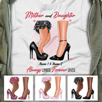 Personalized Mom And Daughter Forever Loved T Shirt AP22 67O60 thumb 1