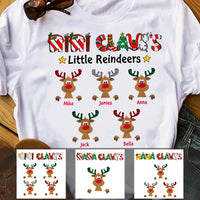 Personalized Grandma Nana Claus Little Reindeer T Shirt OB152 30O47 thumb 1