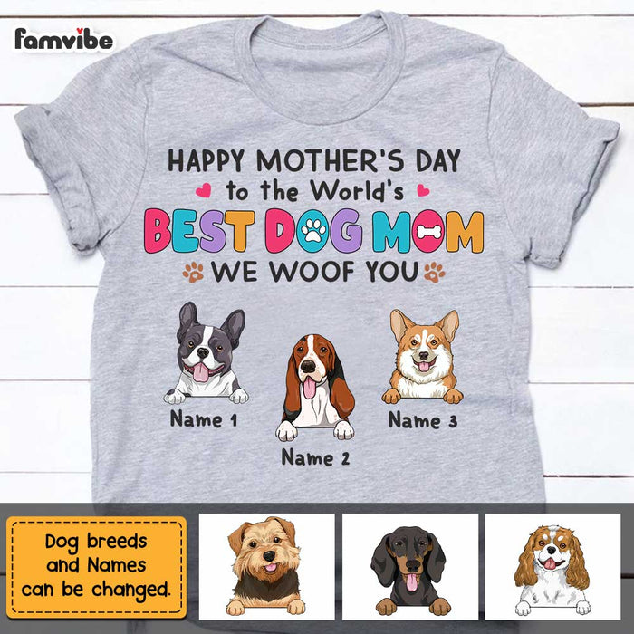 Personalized Dog Mom T Shirt MR82 24O57 1