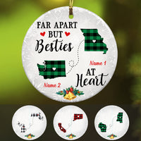 Personalized Bestie At Heart Long Distance Ornament SB222 30O47 thumb 1