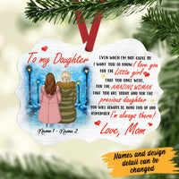 Personalized To My Daughter Mom Letter MDF Ornament NB42 29O60 thumb 1