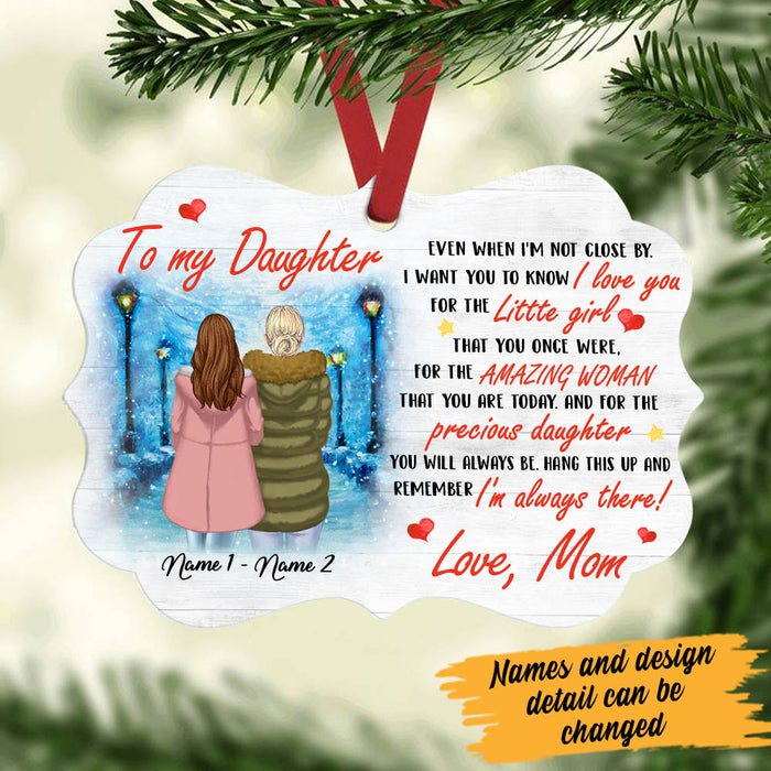 Personalized To My Daughter Mom Letter MDF Ornament NB42 29O60 1