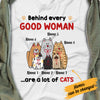 Personalized Cats Behind Every Good Woman T Shirt MR254 67O34 1
