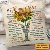 Personalized Gift For Friends To My Sister Pillow 30656 thumb 1
