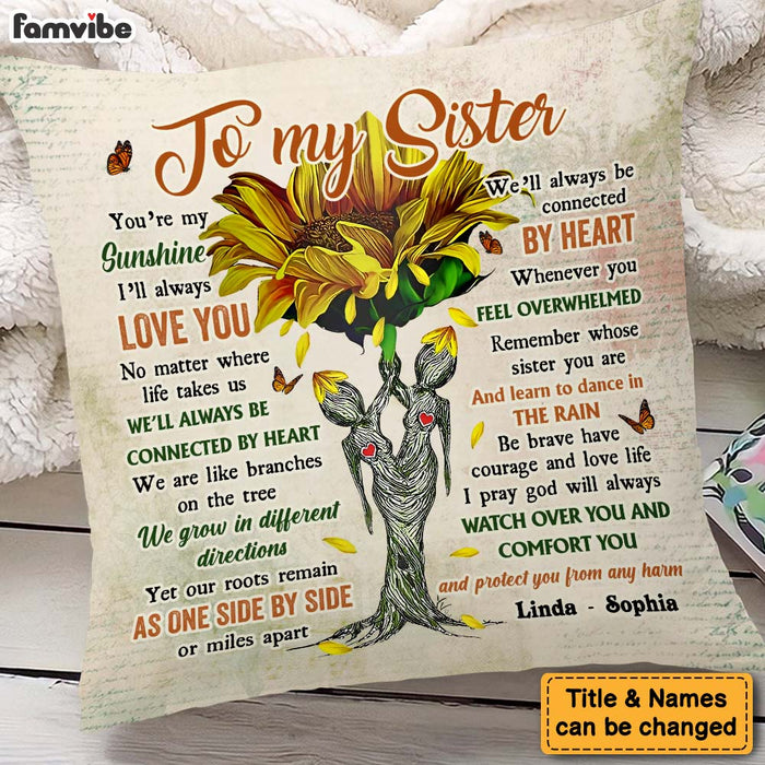 Personalized Gift For Friends To My Sister Pillow 30656 1