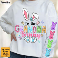 Personalized Easter Gift For Nana I Am The Grandma Bunny Unisex Sleeve Printed Standard Sweatshirt 31607 thumb 1