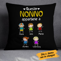 Personalized Nonno Nonna Italian Grandma Grandpa Pillow MR235 81O34 (Insert Included) thumb 1