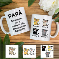 Personalized Cat Mom Dad Italian Mamma E Papà Gatto Mug AP163 95O57 thumb 1