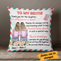 Personalized To My Best Friends Pillow FB13 30O34 (Insert Included) thumb 1