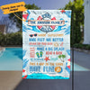 Personalized Pool Rules Family Garden Flag JN231 81O34 thumb 1