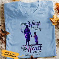 Personalized Memorial Dad Our Hearts Weren't Ready T Shirt JL301 65O53 thumb 1