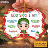 Personalized Christmas Gift For Grandson God Says I Am Benelux Ornament 30196 1