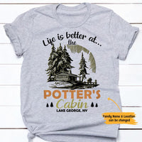 Personalized Family At The Cabin White T Shirt JN252 95O65 thumb 1
