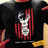 Personalized Deer Hunting Buckin Dad Grandpa T Shirt MY72 67O58 1