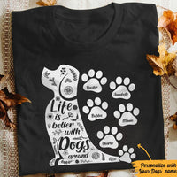 Personalized Dog Mom T Shirt JN152 73O57 thumb 1