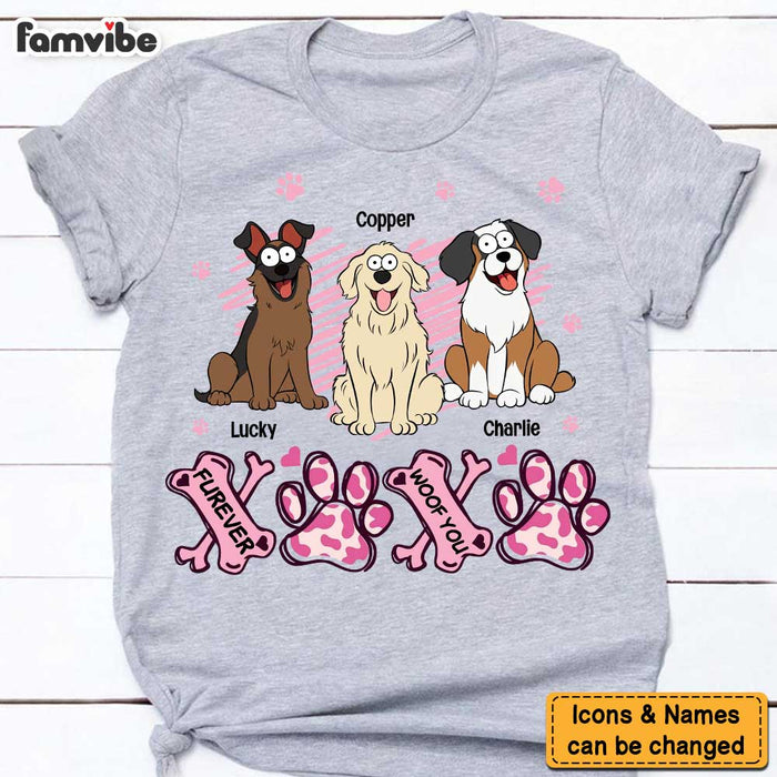 Personalized Gift For Dog Mom XOXO Furever Woof You Shirt - Hoodie - Sweatshirt 31989 1