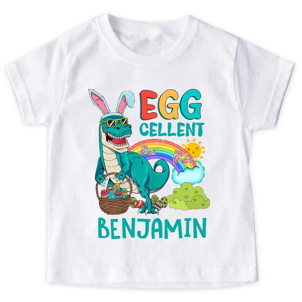Personalized Easer Gift For Grandson Grandkids Eggcellent Kid T Shirt - Kid Hoodie - Kid Sweatshirt 31770 Mockup Black