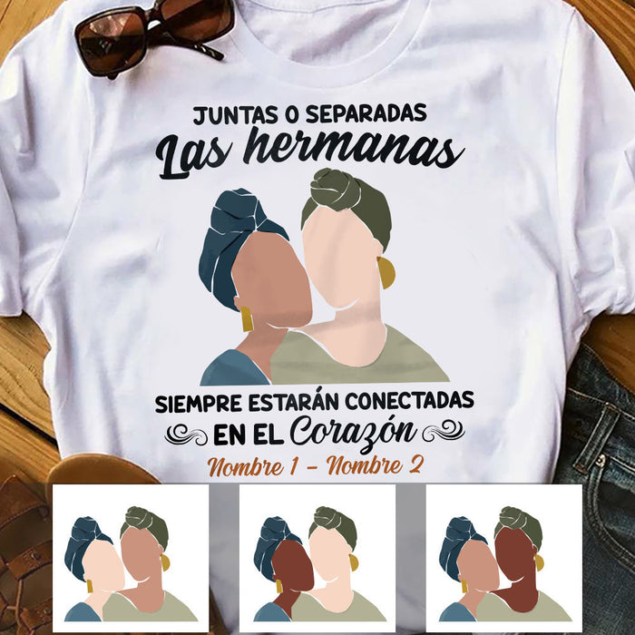 Personalized Side By Side Friends Amigas Spanish T Shirt AP143 30O58 1