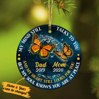 Personalized Memorial Mom Dad Butterfly Ornament SB101 81O34 thumb 1