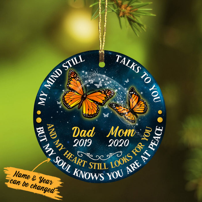Personalized Memorial Mom Dad Butterfly Ornament SB101 81O34 1