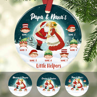 Personalized Grandma & Grandpa Helpers Christmas  Ornament OB92 95O60 thumb 1