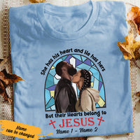 Personalized Belong To Jesus BWA Couple Christian T Shirt SB172 29O36 thumb 1