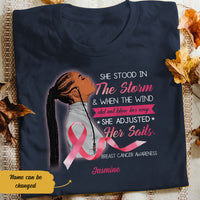 Personalized Breast Cancer Sailing BWA T Shirt AG82 28O58 thumb 1