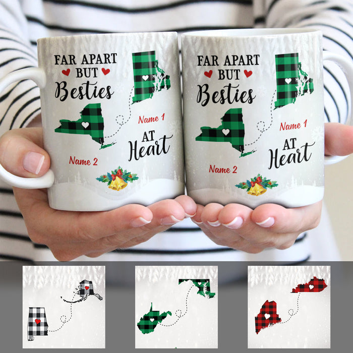 Personalized Besties At Heart Long Distance Mug SB221 30O47 1