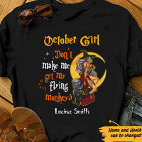 Personalized Halloween Witch Flying Monkey T Shirt JL143 30O57 thumb 1