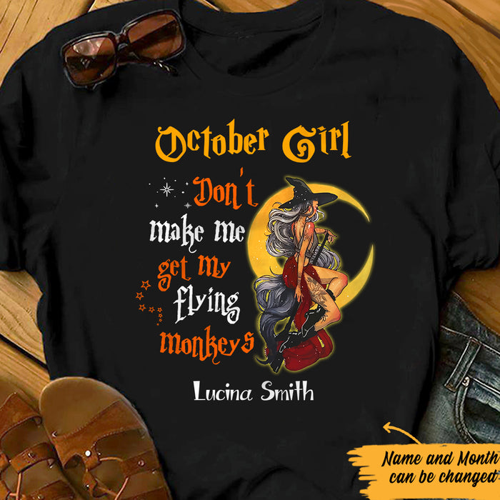 Personalized Halloween Witch Flying Monkey T Shirt JL143 30O57 1