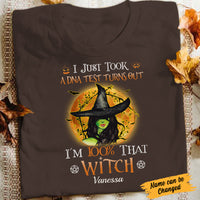 Personalized Witch Halloween 100% T Shirt AG171 81O34 thumb 1
