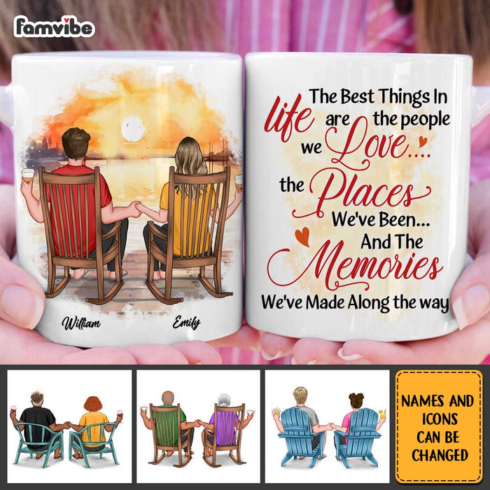 Personalized Gift For Couples The Memories We've Made  Along The Way Mug 31202 1