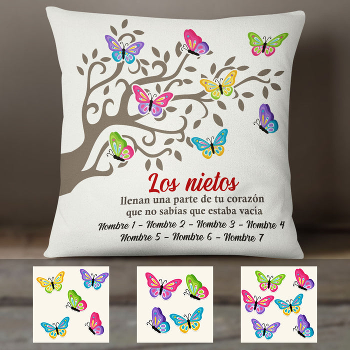 Personalized Spanish Abuela Butterfly Tree Grandma Pillow AP81 65O58 (Insert Included) 1