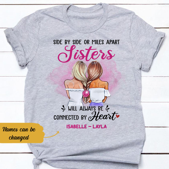 Personalized Girl Friends Always Connected T Shirt AG61 95O58 1