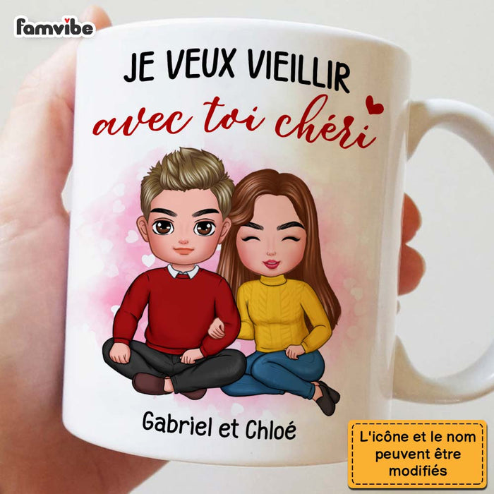 Personalized Gift For Couple French I Want To Grow Old With You Mug 30915 1