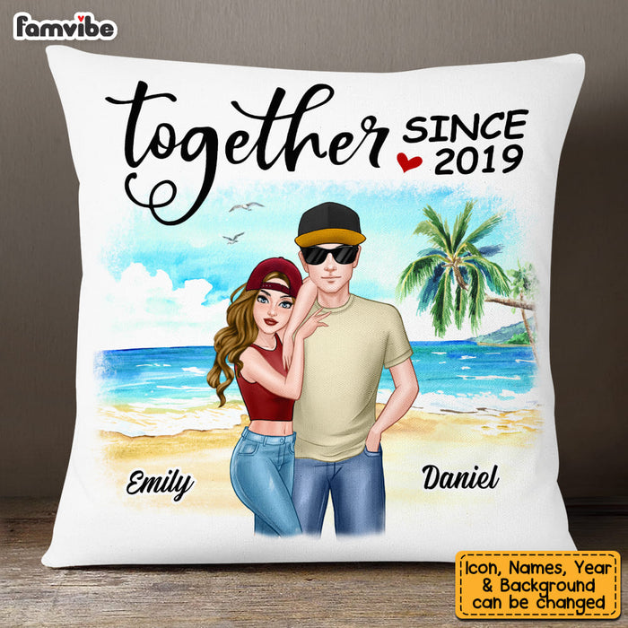 Personalized Couple Together Since Pillow DB173 30O53 1
