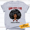 Personalized God Says BWA T Shirt JL311 85O57 1