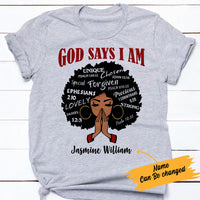 Personalized God Says BWA T Shirt JL311 85O57 thumb 1