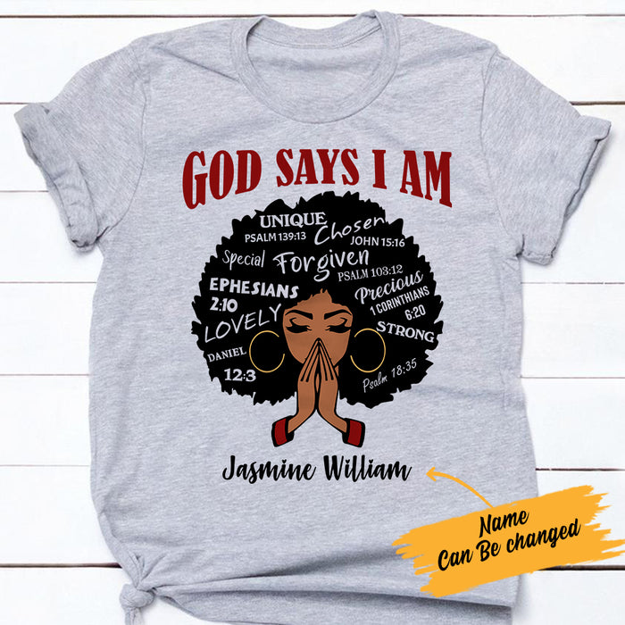 Personalized God Says BWA T Shirt JL311 85O57 1