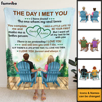 Personalized Gift For Couple The Day We Met Blanket 31260 thumb 1